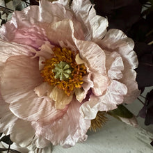 Load image into Gallery viewer, Artificial Poppy Flower Spray Faux Spring Blush Flowers Spring Icelandic Poppies Faux Stem