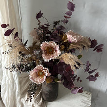 Load image into Gallery viewer, Artificial Poppy Flower Spray Faux Spring Blush Flowers Spring Icelandic Poppies Faux Stem