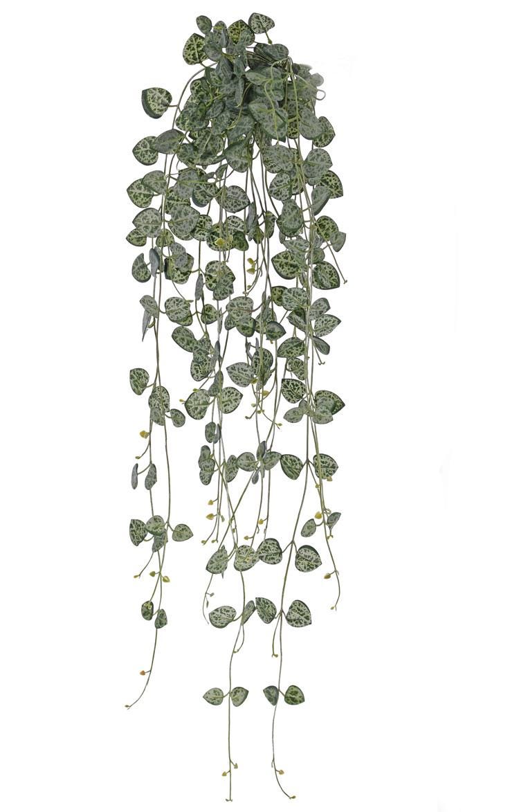 Artificial Trailing String Of Hearts Plant Faux Hanging Succulent Plant For Indoor Shelf Styling Trailing Plant Artificial Greenery
