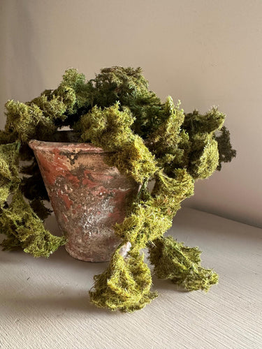 Lifelike Faux Trailing Green Moss for Home Decor Artificial Moss For Plant Topper Fake Moss For Pots Faux Green Decorative Moss Wall Art