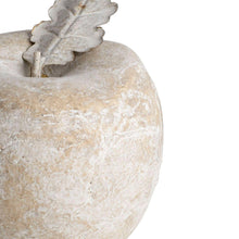 Load image into Gallery viewer, Decorative Stone Apple Ornament Whitewashed Rustic Stone Finish Artificial Apple For Autumn Decor Coffee Table Styling Shelf Decor Farmhouse