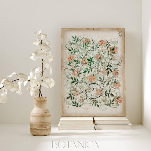 William Morris Print Trailing Jasmine Vintage Botanical Digital Download Cottagecore Floral Pattern Wall Art Printable Arts & Crafts Style