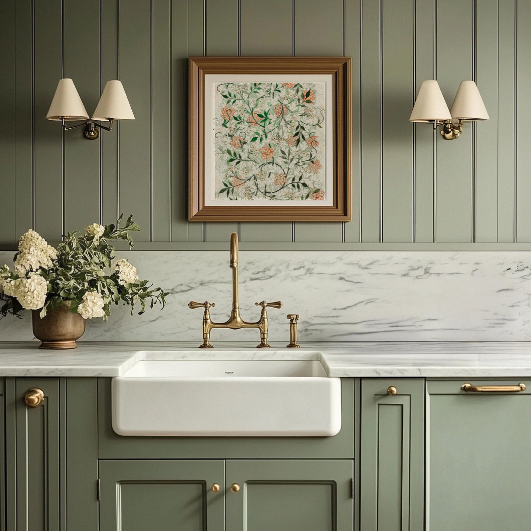 William Morris Print Trailing Jasmine Vintage Botanical Digital Download Cottagecore Floral Pattern Wall Art Printable Arts & Crafts Style