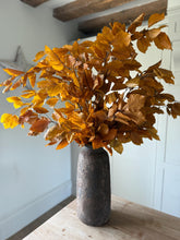 Load image into Gallery viewer, Textured Grey Stone Vase Rustic Tall Ceramic Urn Stone Vessel Floor Vase 3 Sizes Available