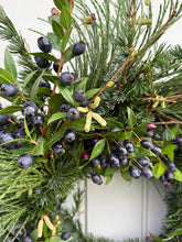 Load image into Gallery viewer, Fresh Christmas Wreath Evergreen Scented Foliage Winter Wreath For Front Door Handmade To Order